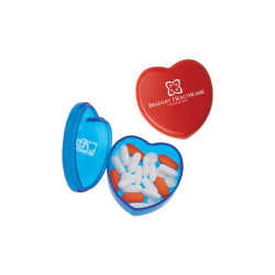 3580 Caja de Pastillas en Forma de Corazón.